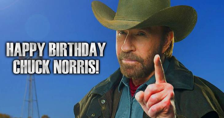 84 Chuck Norris Facts For His 84th Birthday
