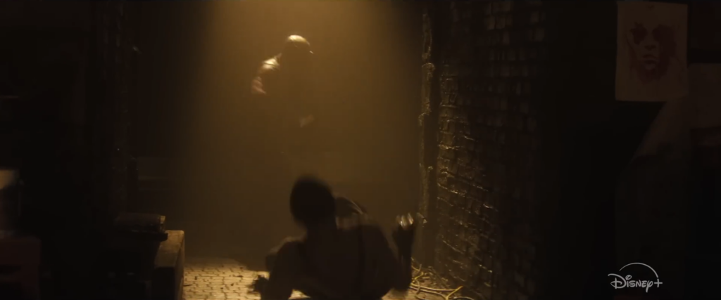 The trailer starts with Daredevil taking down a thug in an alley